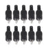 Hanzou 10 Pcs 2 Pin DIN Speaker Plug, Hifi Loudspeaker Cable Solder Connector