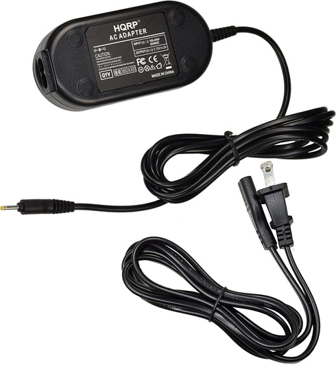 HQRP AC Adapter Compatible with Canon ACK-800 PowerShot A200, SX120, SX130, A410, A420, A430, A460, A470, A490, A495, A500, A510, A520, A530, A540, A550, A560, A570 is, A580, A590 is Digital Camera