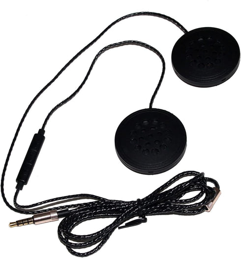 Flylin Motorcycle Helmet Headset, Universal Racing Helmet Speakers, Wired Helmet Sports Headset with 3.5mm Male