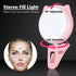 OURRY Mini Rechargeable Selfie Clip on Ring Light, 9 Level Adjustable Brightness, 32 LED, USB Flash Lighting - Pink