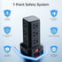 PD20W Surge Protector Power Strip Tower with 15FT Extension Cord, 12 AC & 4 USB (1 USB C) - Office Desk