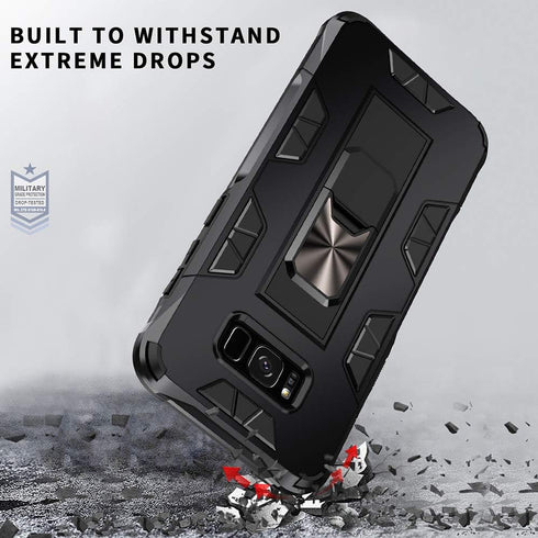 Samsung Galaxy S8 Plus Case - Military Grade Heavy Duty Shockproof Cover with Built-in Kickstand for Samsung Galaxy S8+