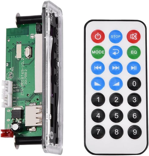 MP3 WMA Decoder Board, Audio Wireless Bluetooth 4.2 Module, 12V, USB/SD Card/Bluetooth/FM Switching Support
