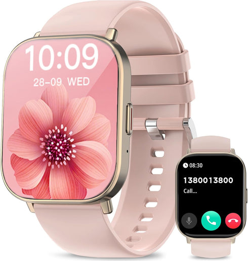 Smart Watch, 2.01” HD Fitness Tracker for Women, Blood Pressure/Heart Rate/Sleep Monitor, IP68 Waterproof