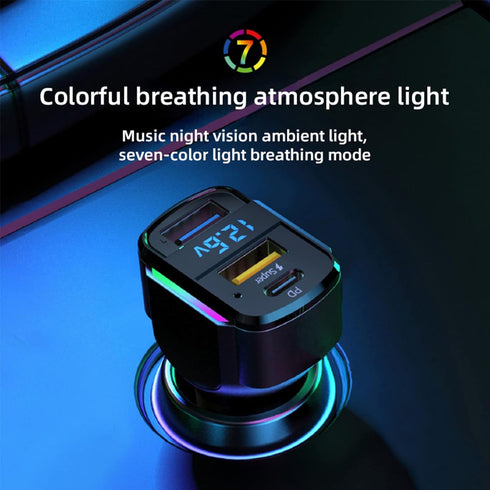 GemCoo USB C Car Charger, 80W PD36W & QC3.0 Fast Charging Adapter for iPhone 14 13 12 11, Samsung Galaxy S22