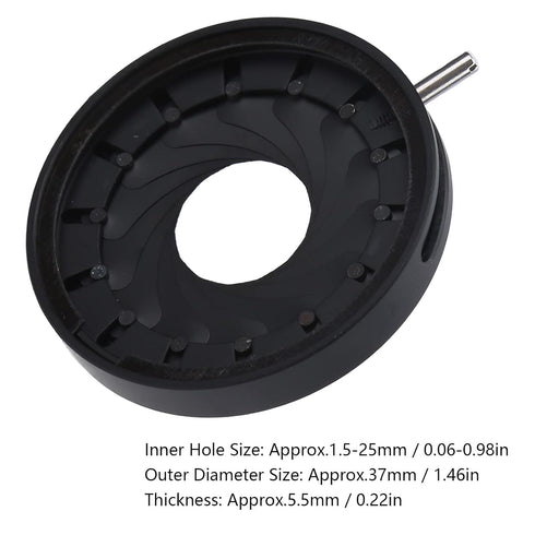 SK25 Adjustable Aperture Diaphragm 1.5mm to 25mm Diaphragm Adapter Lens Optical Diaphragm for Camera