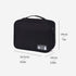 Electronics Organizer, OrgaWise Electronic Accessories Bag Travel Cable Organizer Three-Layer for iPad Mini, Kindle, Hard Drives, Cables, Chargers