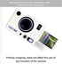Pocoukate Protective Case for Instax Mini EVO, Soft Silicone Cover Bag with Screen Protector for Fujifilm Instax Mini EVO Instant Camera - Light-Grey
