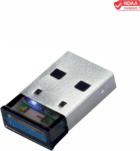 TRENDnet Bluetooth 4.0 Class I USB 2.0, Low Energy, Distance up to 10 Meters, Compatible with Win 8.1/8/7/Vista/XP,