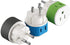 OREI Israel, Palestine Power Plug Adapter with 2 USA Inputs - Travel 3 Pack - Type H (US-14) for Cell Phones, Laptop,