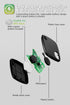 Finder Tracker S1, Bluetooth Trackers and Key Finder, Replaceable Battery Item Locator for Keys, Bags, Wallets (S1