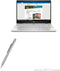 BoxWave FineTouch Stylus Pen for HP Pavilion x360 Convertible 2-in-1 (14"), Super Precise - Metallic Silver