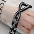 Wearlizer Metal Band Compatible with Fitbit Versa 4/3/Sense/Sense 2 - Dressy Stainless Steel Rhinestone Bracelet
