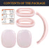 SOULWIT Protective Kit for AirPods Max, Headband Cover + TPU Case Protector + Silicone Ear Pads Cover