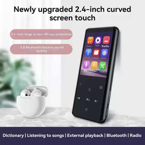 GIFTER X02 MP3 MP4 Portable Bluetooth Player with Screen Hi-Fi Lossless Audio Long Standby FM Support