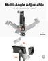 ZOINSHOT 360 2 1/4" All Metal Phone Tripod Mount, Rotation Tripod Phone Mount with Cold Shoes, Adjustable Cell Phone
