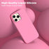 iPhone 13 Pro Max Case, Tender Pink Liquid Silicone, Slim Shockproof Design + 2X Screen Protectors, 6.7" Full Body