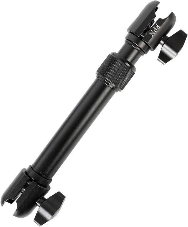 FPN All-Aluminum Extension Double Socket Arm, Adjustable Telescopic Mounting Arm 8.6 to 11.3