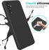 Samsung Galaxy A14 5G Case, Black Liquid Silicone with Microfiber Lining & Shockproof Design