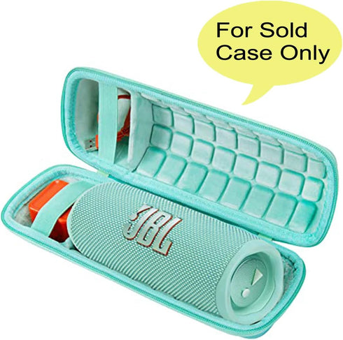 co2CREA Hard Travel Case Replacement for JBL Flip 6 FLIP 5 Waterproof Portable Bluetooth Speaker (Teal Case)