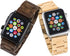 Wooden Watch Band for Apple Watch, Natural Hardwood Strap for iWatch Series 1-8, Walnut (42/44/45mm)