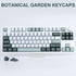 Double Shot Botanical Keycaps 173 Keys - Cherry Profile PBT Custom Keyboard Keycaps Set with 7u Spacebar for Mechanical