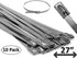 Electriduct 304 Stainless Steel Cable Ties, 27 Inch, 200 Lbs Heavy Duty Zip Ties, UV Resistant (10 Pack)