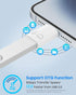 MoKo USB C Female to Lightning Male Adapter, Lightning to USB-A OTG Connector for iPhone 14/13/12/11 Pro Max