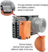 NICRYRIG Cage Kit for Sony A6400 A6500 Mirrorless Camera with Wooden Handle Grip