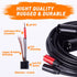 Dual XLR Male to RCA Cable 5Ft, Heavy Duty HiFi Stereo Audio Connection Microphone Cable