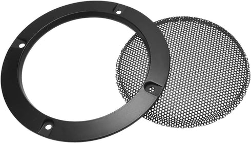 uxcell 4 Inch Speaker Grill Cover, Mesh Decorative Circle Subwoofer Guard Protector - Black