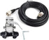 HYS SO239 PL-259 16.4ft RG-58 Stainless Steel Adjustable Car Antenna Mount Bracket with to Connector & Coax Cable