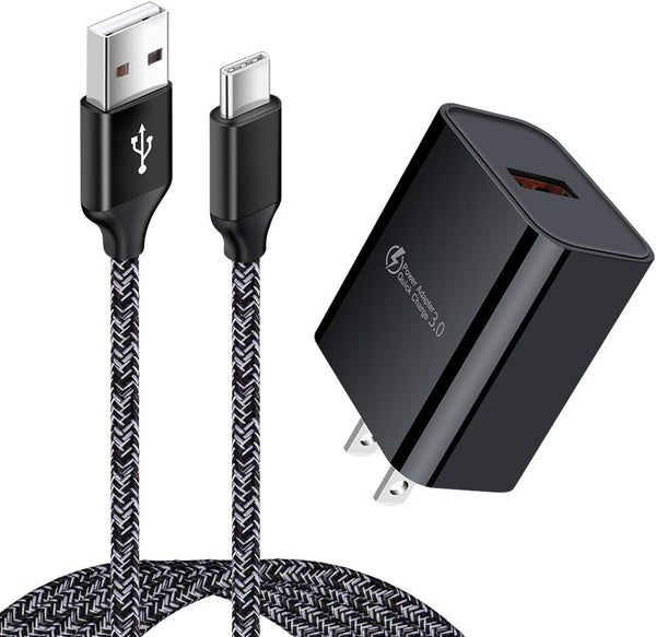 Samsung Galaxy Fast Charging Block & 6FT USB-C Cable for S23/S22 Ultra/S21/S20/S10/A11/A12/A32/A23 5G/A53/A52/A51.