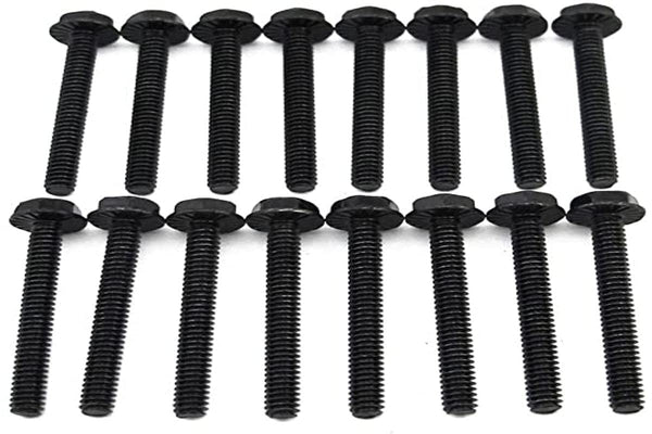 XSPC Black Radiator Screw Set, #6-32 UNC, 30mm, 16-Pack