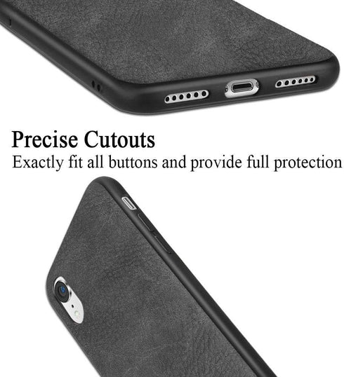 SALAWAT Compatible iPhone Xr Case - Slim PU Leather Vintage Shockproof Cover - Lightweight Premium Soft TPU Bumper -
