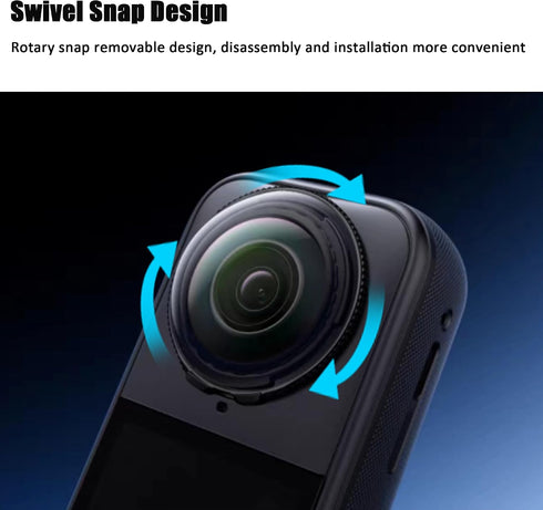 Insta360 X510H Premium Lens Guards for Hardness High Transparency Tempered Glass Lens, Upgraded Optical Performance