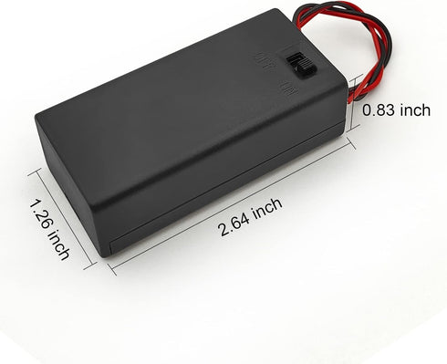 VWEICYY 6PCS 9V Holder,9 9V (6 Pack) Battery Volt Battery Holder with LeadsWidely Used in Student Experiments,LED