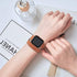 Bestig Bands Compatible with Apple Watch Band, 49mm 46mm 45mm 44mm 42mm, Genuine Leather Double Tour Slim Strap