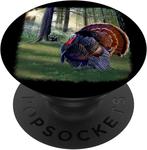 Art Design Turkey Hunting Gift Big Turkey Image PopSockets PopGrip for Phones & Tablets