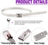 Swpeet 50Pcs Stainless Steel Exhaust Strap Wrap, 5.9 Inch Coated Locking Cable Zip Ties for Automotive Parts