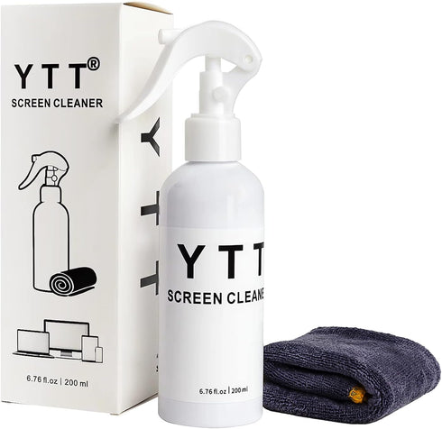 YTT Screen Cleaner Spray and Microfiber Cloth Kit, Large Screen Cleaner for Laptop, TV, iPhone, iPad, MacBook, LED and