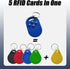 itapring 1Pcs 125KHz 3 4 T5577 125KHz RFID Reader Writer Copier, Pcs RFID Key Fob Tag Token with RFID Chips in One Tag