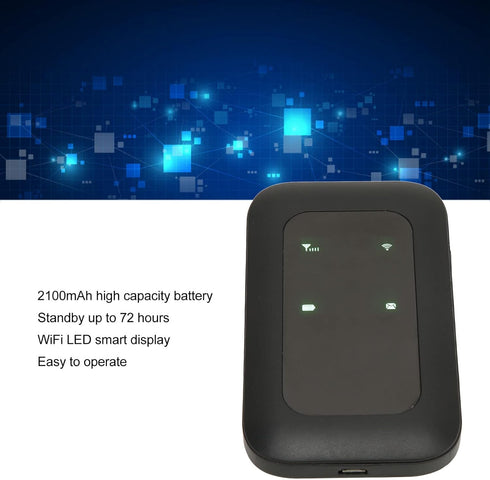 Hilitand 4G 150Mbps 10 LTE Router, Portable Travel Hotspot with SIM Card Slot for Car Users Business Travelers