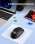 Uciefy Z07 (2.4G+BT5.1) Bluetooth Wireless Mouse, Dual Mode Bluetooth Mouse, USB C Rechargeable Mouse with Charging