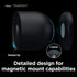 elago Silicone Cover for Google Nest Cam Outdoor or Indoor, Black Magnetic Mount Cover with All Weather Protection