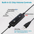 QD Headset USB Adapter Cable for Plantronics QD Wired Headset to USB Plug, In-line Volume Mute Controls, Works for
