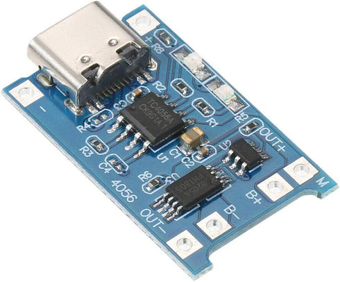 10pcs JacobsParts TP4056 - 5V 1A USB Type-C Lithium Battery Charging and Protection Board