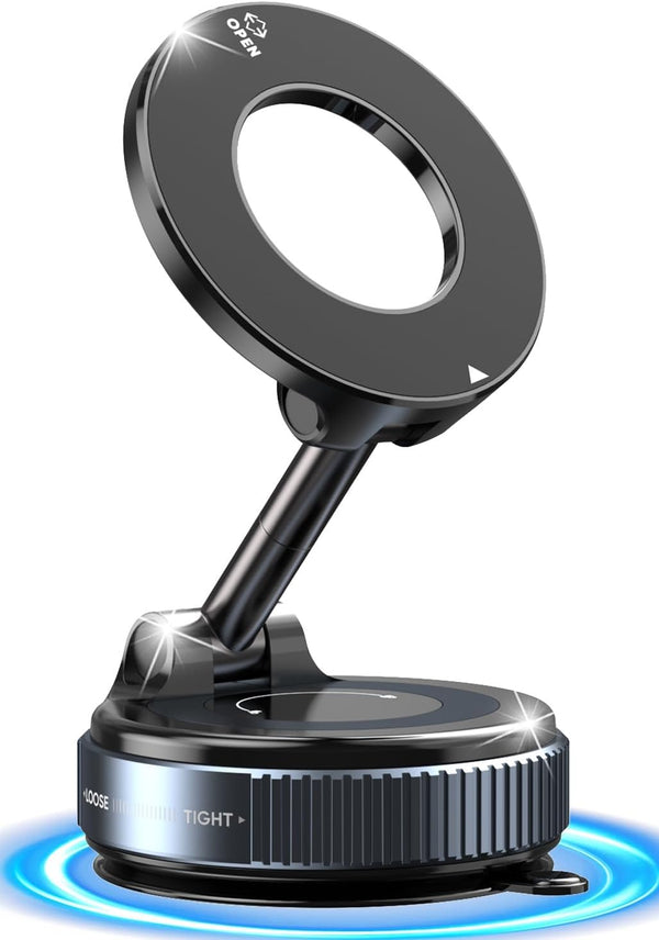 WEKEFON Upgraded Vacuum Magnetic Car Phone Holder for Your Car [120LBS Ultra Suction
