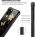 DJSOK Compatible with iPhone 12 Pro Max Case, Anti Scratch Soft TPU Cover with Design Pattern, Golden Flower