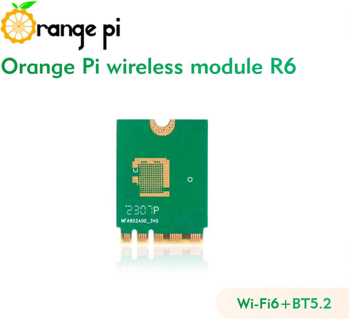 5 Plus Wireless Module R6, PCIe WiFi 6 Wireless Card Bluetooth 5.2 Network Adapter for Orange Pi 5 Plus